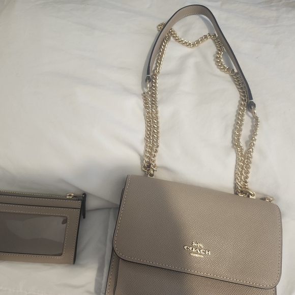 Coach Mini Klare With Small ID Wallet TAUPE - Picture 6 of 7